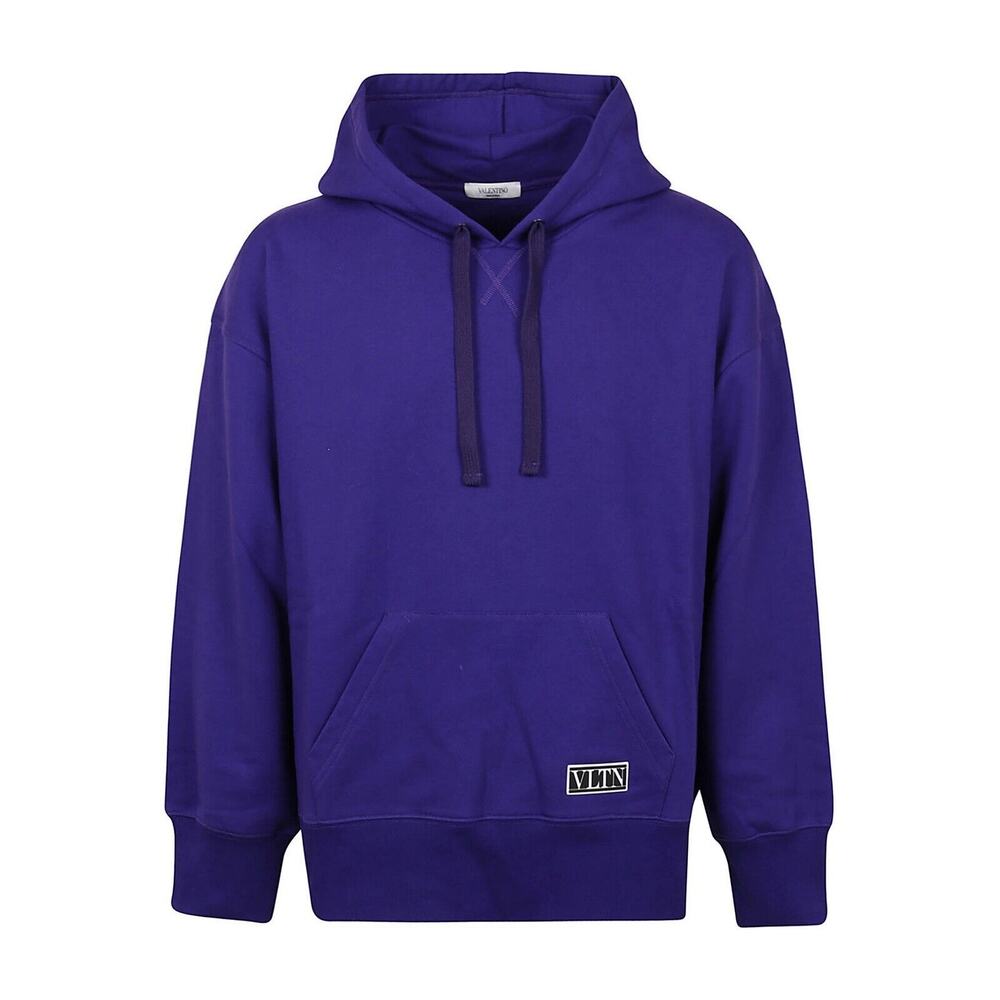 Valentino Purple Oversize Long Sleeve Hoodie Pocket VLTN